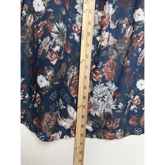 Tolani Collection Tunic Blouse 100% Modal Blue Floral Women’s Sz XL Fairy Boho - Picture 11 of 14